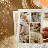 Beige home picture sticker sheet for planning or journaling