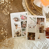 Bouquet of flowers and dried flowers picture sticker sheet