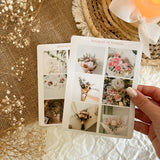 Bouquet of flowers and dried flowers picture sticker sheet