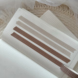 10mm soft colored grid washi tape