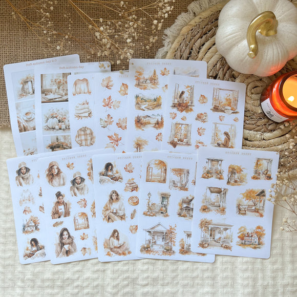 10 sticker sheet bundle, new collection bundle