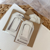 taupe paper tag cut outs