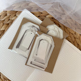 taupe paper tag cut outs