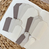 taupe paper tag cut outs