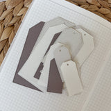 taupe paper tag cut outs