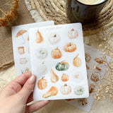 Rainy Autumn vibes Sticker sheet for journaling