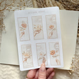 florals post stamp sticker sheet | post stamp sticker, planner sticker, bujo sticker, vintage sticker