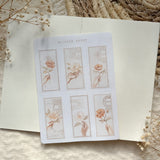 florals post stamp sticker sheet | post stamp sticker, planner sticker, bujo sticker, vintage sticker