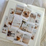 beach view polaroid die cut sticker pocket, planner sticker, polaroid pictures sticker, cut out stickers 13 pieces