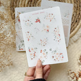 winter florals sticker sheet, book stickers, christmas sticker sheet, winter sticker sheet