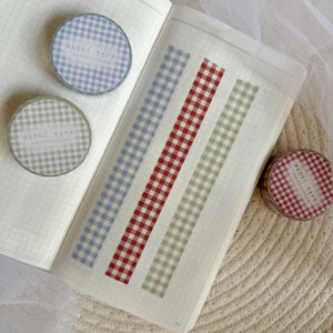 summer gingham grid washi tape