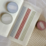 summer gingham grid washi tape
