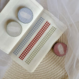 summer gingham grid washi tape
