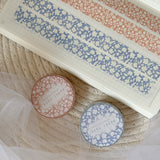 blue and pink flower washi tape