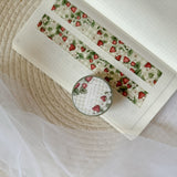 strawberry gingham pattern washi tape