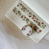 strawberry gingham pattern washi tape