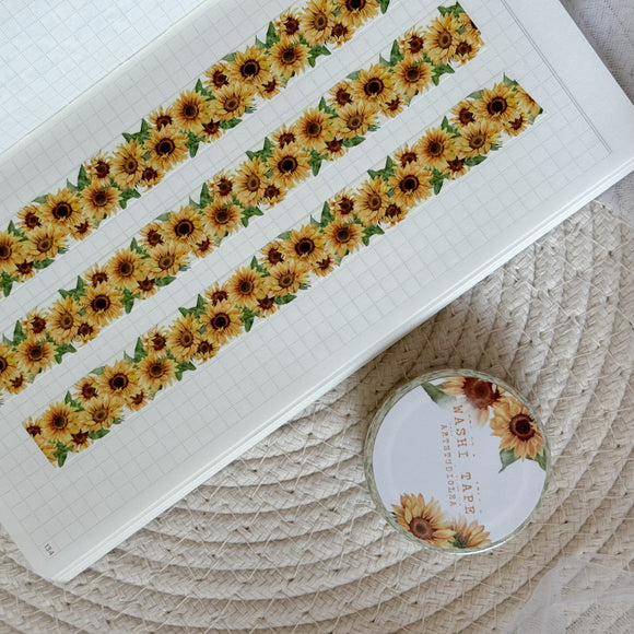 sunflower washi tape