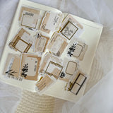paper collage die cut sticker pocket, planner sticker, collage sticker, cut out stickers 13 pieces