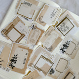 paper collage die cut sticker pocket, planner sticker, collage sticker, cut out stickers 13 pieces