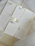 memo journaling cards, paper ephemera, paper cut outs, card stock journaling cards 7 pieces