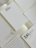 memo journaling cards, paper ephemera, paper cut outs, card stock journaling cards 7 pieces