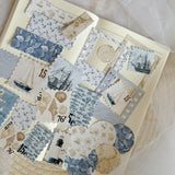 nautical ephemera die cut pocket, 45+ pieces