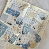 nautical ephemera die cut pocket, 45+ pieces