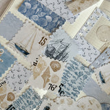 nautical ephemera die cut pocket, 45+ pieces