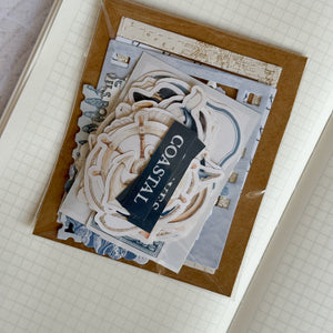 nautical ephemera die cut pocket, 45+ pieces