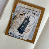 nautical ephemera die cut pocket, 45+ pieces