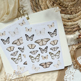 soft butterfly sticker sheet, journaling sticker, planner sticker, bullet journal supplies