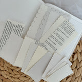 light ephemera paper label cut out pocket, 15 items
