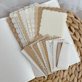 ephemera paper label cut out pocket, 22 items