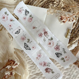 rose garden pet tape, flowers, ephemera and flowers pet tape for journal, planner, stationery