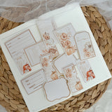 autumn ephemera die cut sticker pocket, planner sticker, collage sticker, cut out stickers 12 pieces