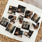 dark academia polaroid die cut sticker pocket, planner sticker, polaroid pictures sticker, cut out stickers 12 pieces