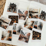 haunted hollow polaroid die cut sticker pocket, planner sticker, polaroid pictures sticker, cut out stickers 12 pieces