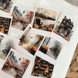 haunted hollow polaroid die cut sticker pocket, planner sticker, polaroid pictures sticker, cut out stickers 12 pieces