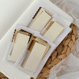brown labels paper cut outs pocket, 12 pieces