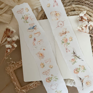 tea party pet tape, flowers, roses planner, ephemera and flowers pet tape for journal, planner, stationery