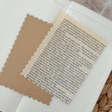 vintage paper cut out pocket, 21 pieces
