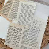 vintage paper cut out pocket, 21 pieces