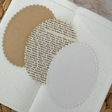 vintage paper cut out pocket, 21 pieces