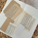 vintage paper cut out pocket, 21 pieces