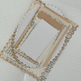 vintage paper cut out pocket, 21 pieces