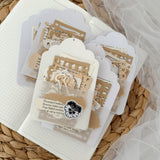 mixed ephemera frame paper cut outs pocket, 28 pieces