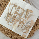 mixed ephemera frame paper cut outs pocket, 28 pieces