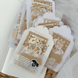 mixed ephemera frame paper cut outs pocket, 28 pieces