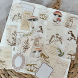 autumn forest ephemera die cut pocket, 20+ pieces