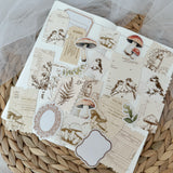 autumn forest ephemera die cut pocket, 20+ pieces